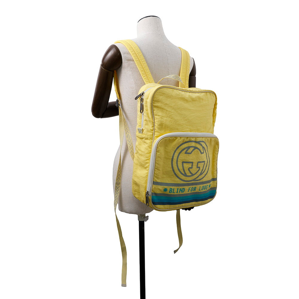 GUCCI Interlocking G Backpack Yellow536724 Nylon