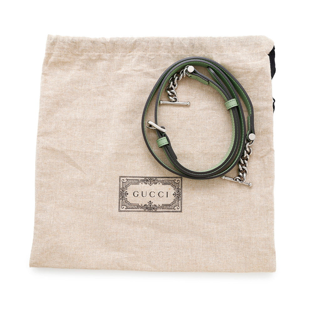 GUCCI PETITE GG Green739722 Leather Size Mini