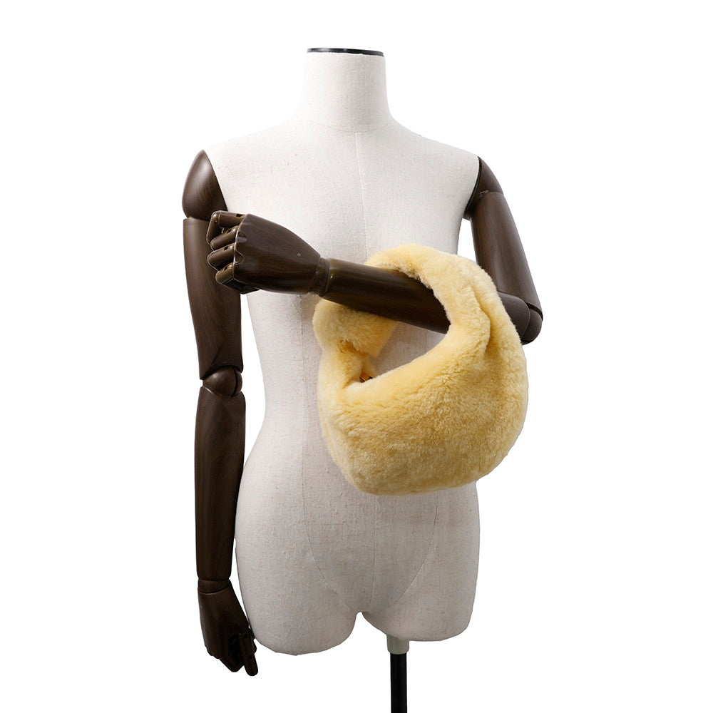 Bottega Veneta Mini The Jodie Yellow680697 Lamb Shearling