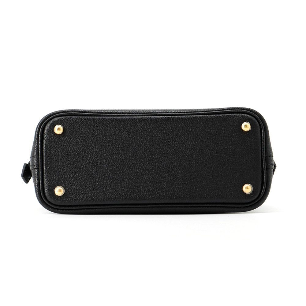 HERMES Bolide 1923 Black Evercolor Size Mini
