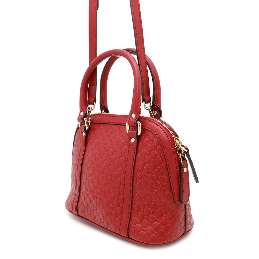 GUCCI MicroGuccissima 2WAYHandbag Red449654 Leather