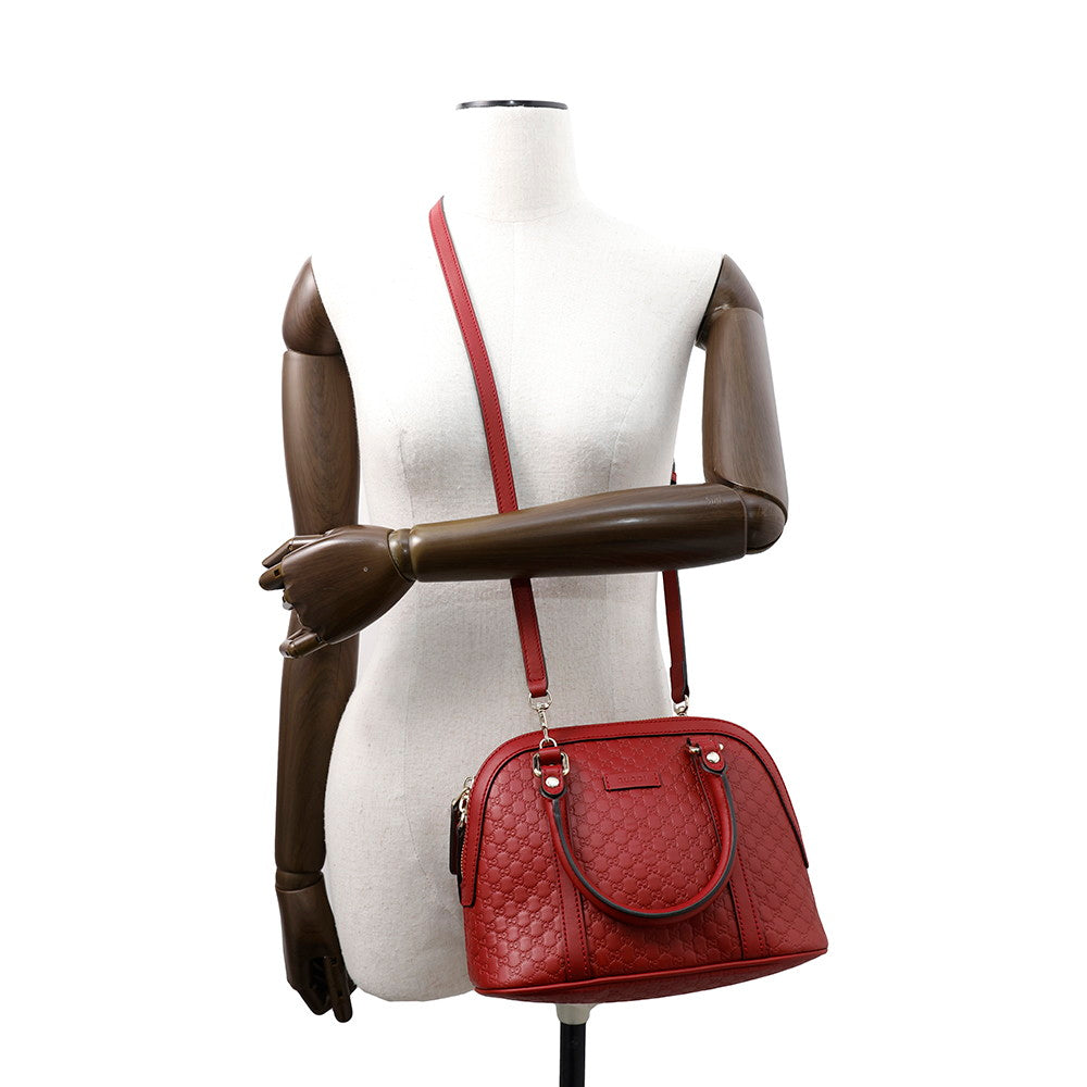 GUCCI MicroGuccissima 2WAYHandbag Red449654 Leather