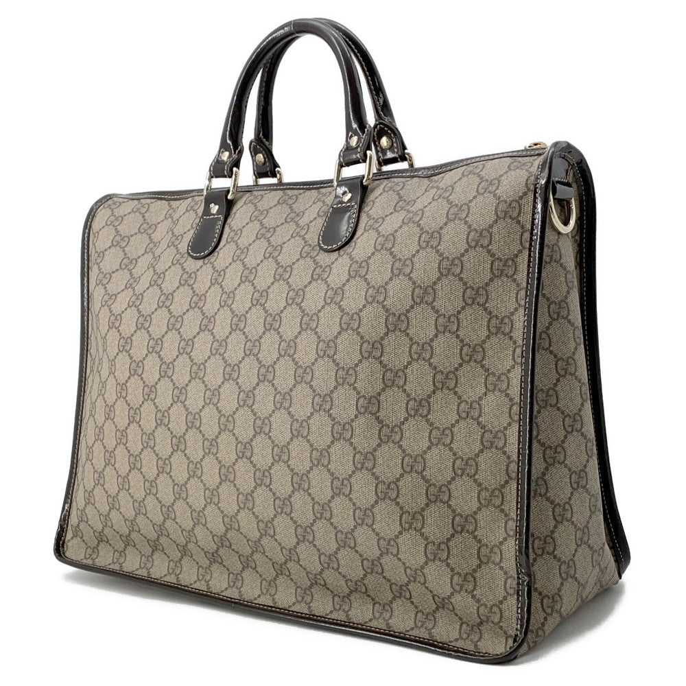 GUCCI GG Supreme Business Bag Brown/Beige189899 PVC Leather