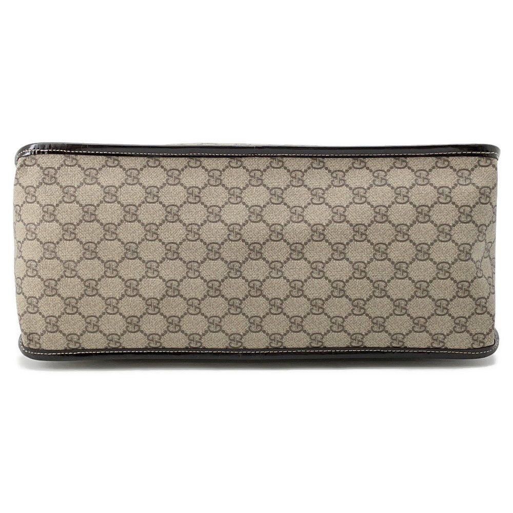 GUCCI GG Supreme Business Bag Brown/Beige189899 PVC Leather
