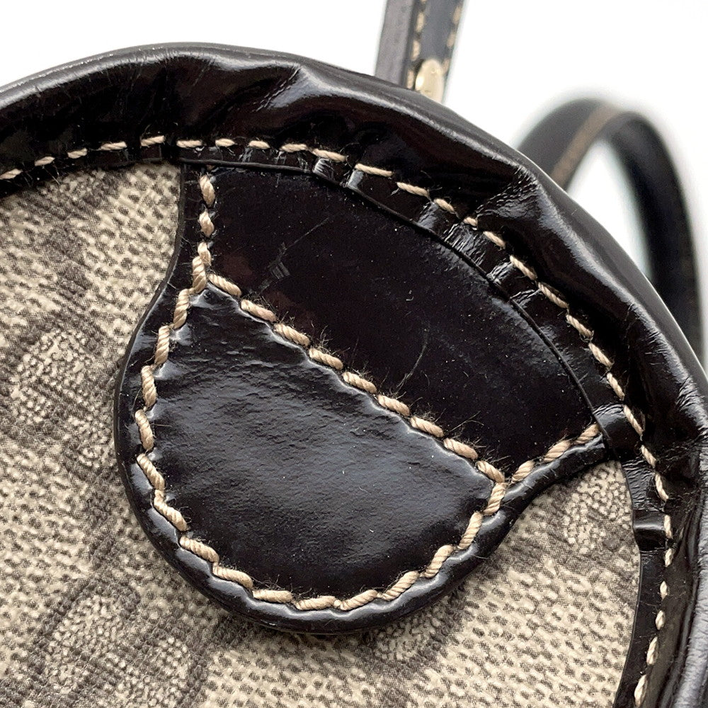 GUCCI GG Supreme Business Bag Brown/Beige189899 PVC Leather