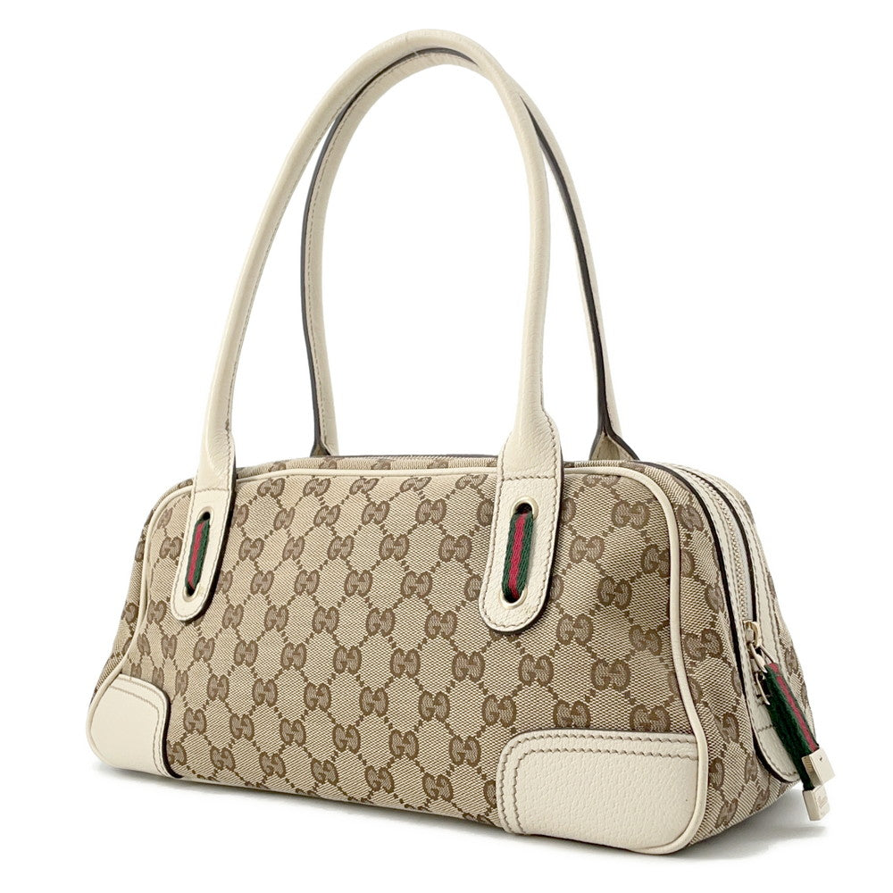 GUCCI GG Canvas Princy Mini Travel Bag Beige/Ivory161720 Canvas Leather