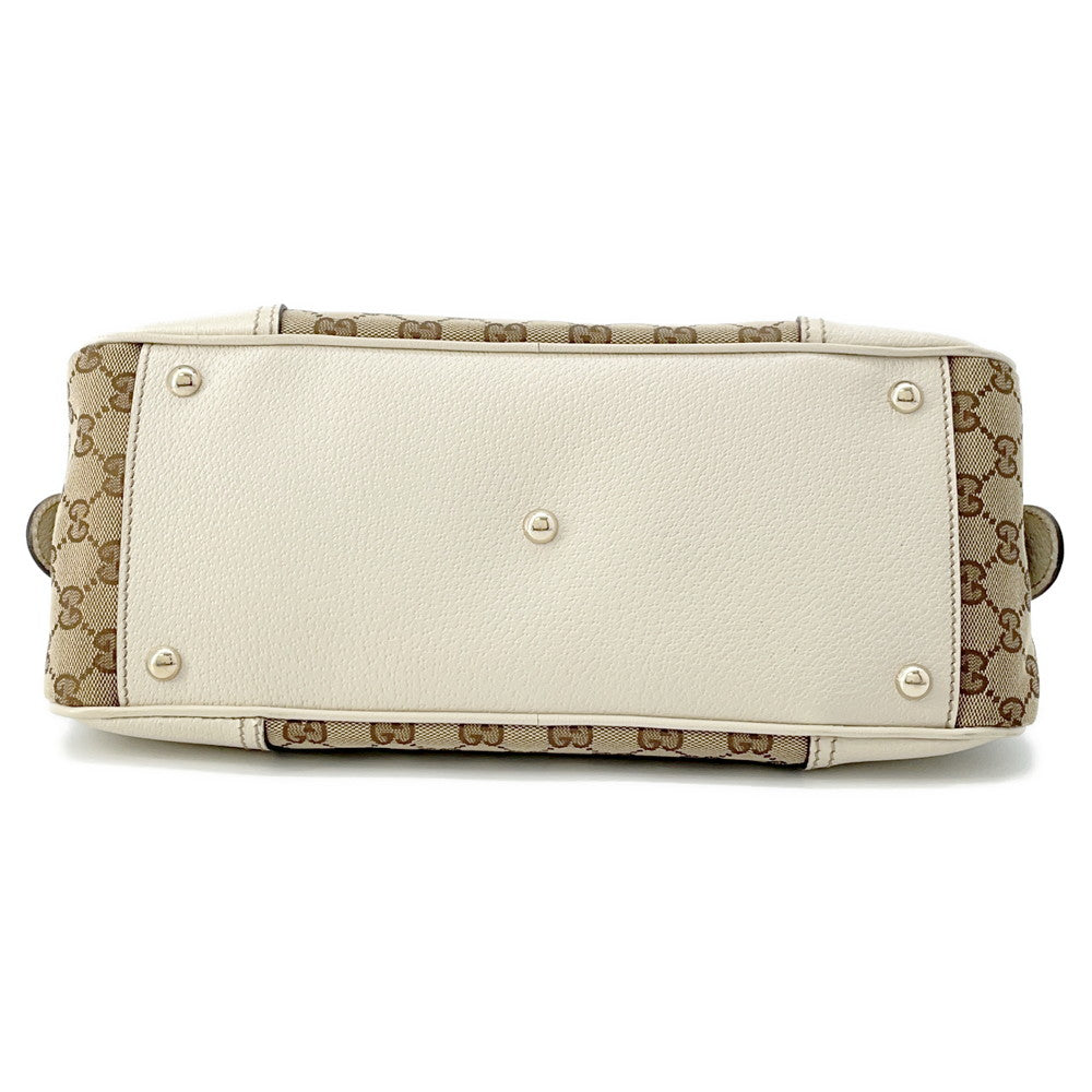 GUCCI GG Canvas Princy Mini Travel Bag Beige/Ivory161720 Canvas Leather