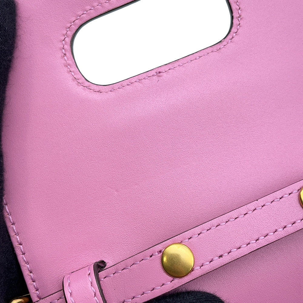 GUCCI Bamboo3WAYShoulder Bag Pink702106 Leather Bamboo