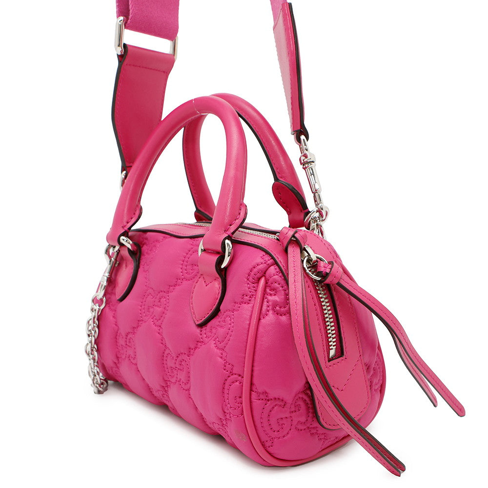 GUCCI GGMatelasse 2WAYHandbag Pink702251 Nylon Leather