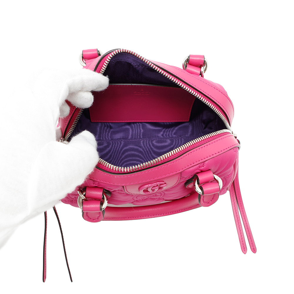 GUCCI GGMatelasse 2WAYHandbag Pink702251 Nylon Leather