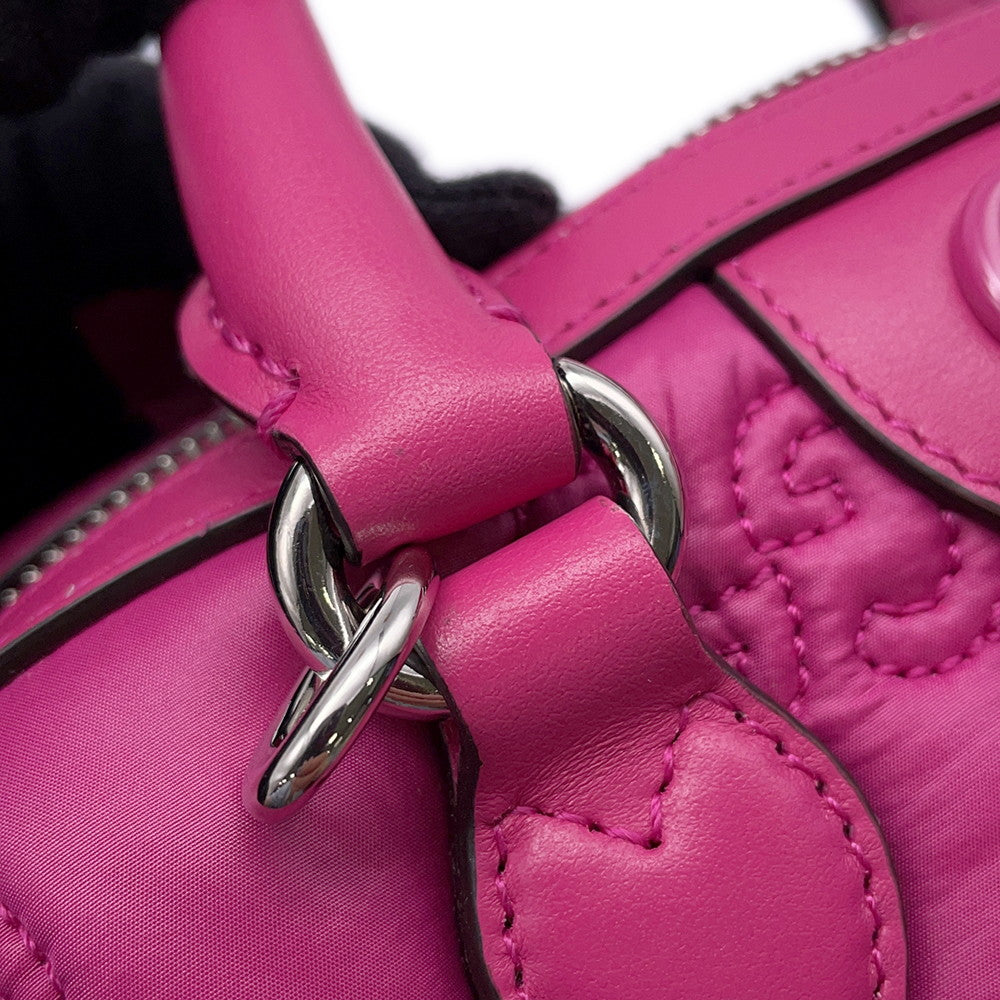 GUCCI GGMatelasse 2WAYHandbag Pink702251 Nylon Leather
