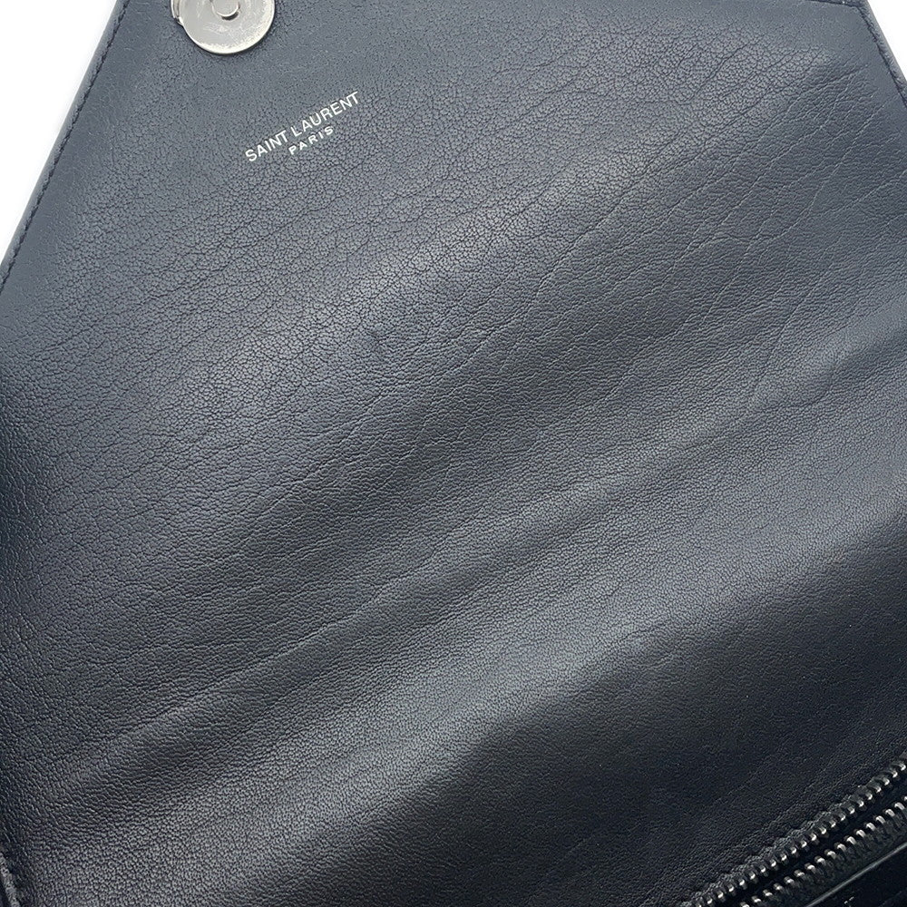 SAINT LAURENT PARIS College 2WAY Handbag Black428056 Leather