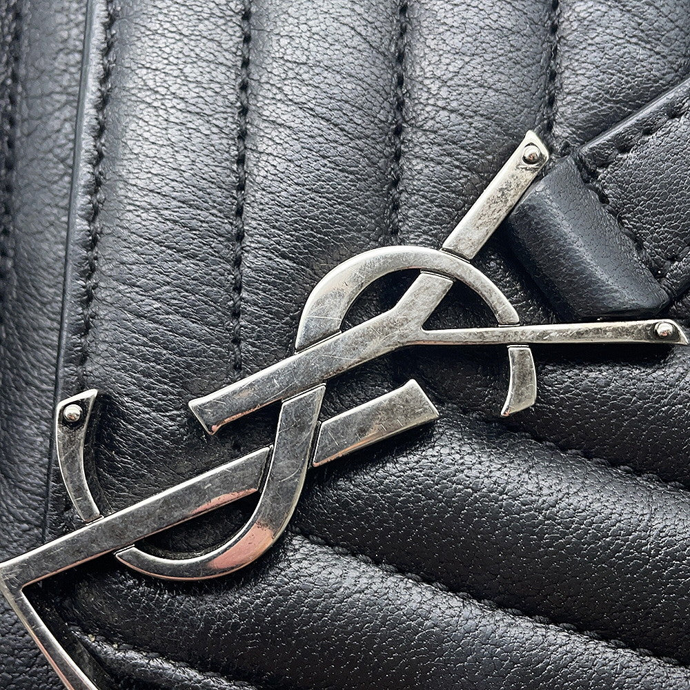 SAINT LAURENT PARIS College 2WAY Handbag Black428056 Leather