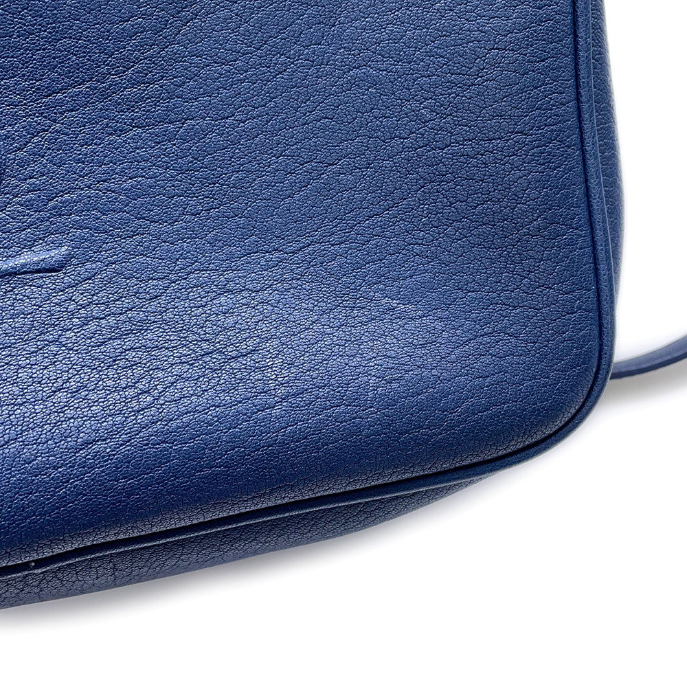 SAINT LAURENT PARIS Roux camera bag Blue520533 Leather