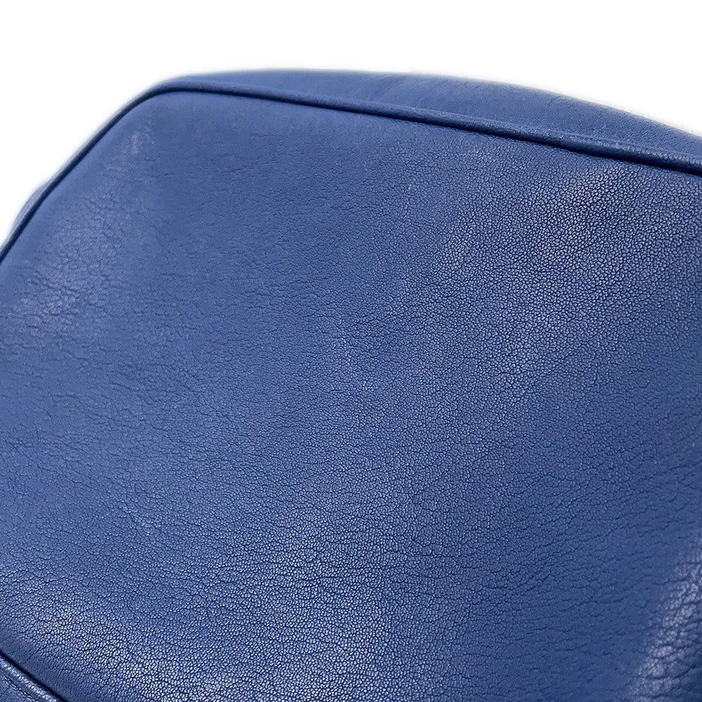 SAINT LAURENT PARIS Roux camera bag Blue520533 Leather