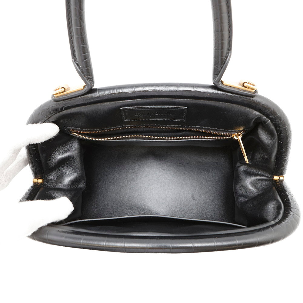 BALENCIAGA Frame bag Black673116 Embossed Leather