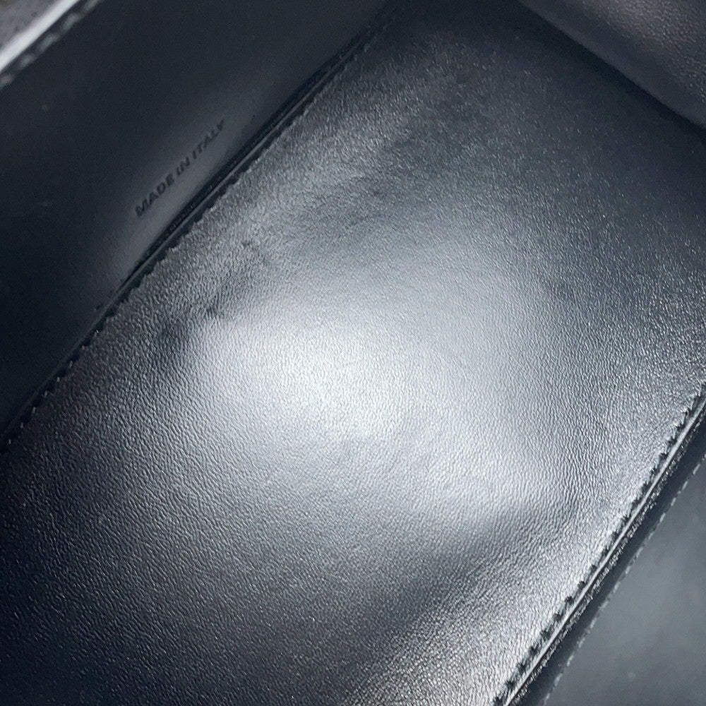 BALENCIAGA Frame bag Black673116 Embossed Leather