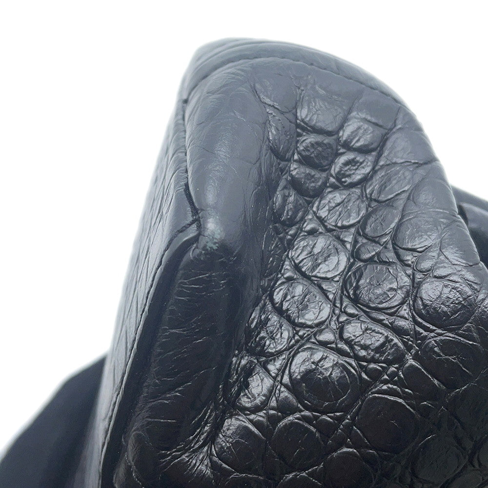 BALENCIAGA Frame bag Black673116 Embossed Leather