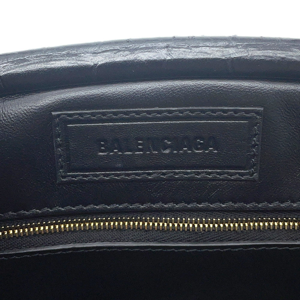 BALENCIAGA Frame bag Black673116 Embossed Leather