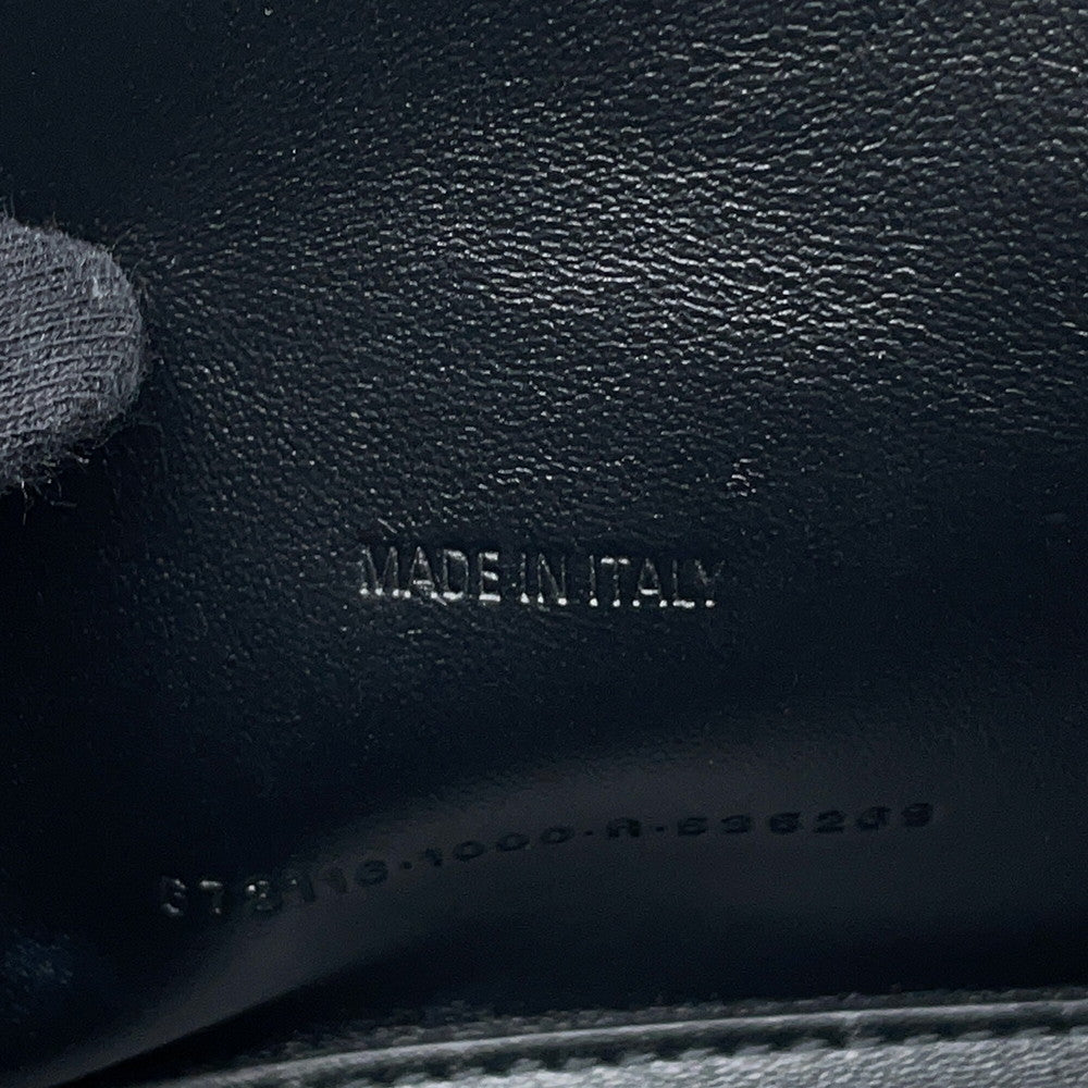 BALENCIAGA Frame bag Black673116 Embossed Leather