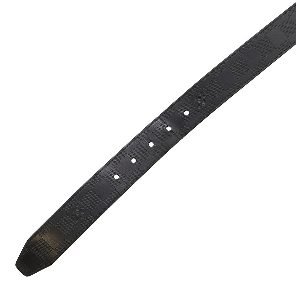 LOUIS VUITTON Belt・Boston Size 90 NoirM9674 Damier Infini Leather