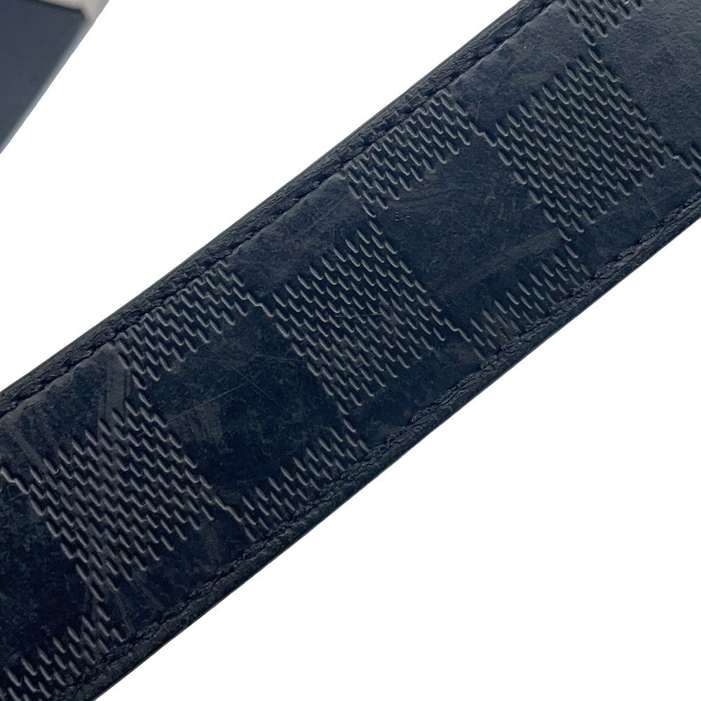LOUIS VUITTON Belt・Boston Size 90 NoirM9674 Damier Infini Leather