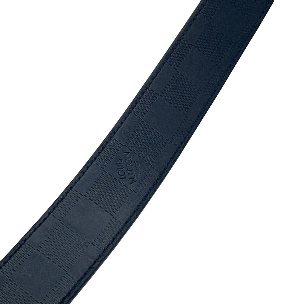 LOUIS VUITTON Belt・Boston Size 90 NoirM9674 Damier Infini Leather