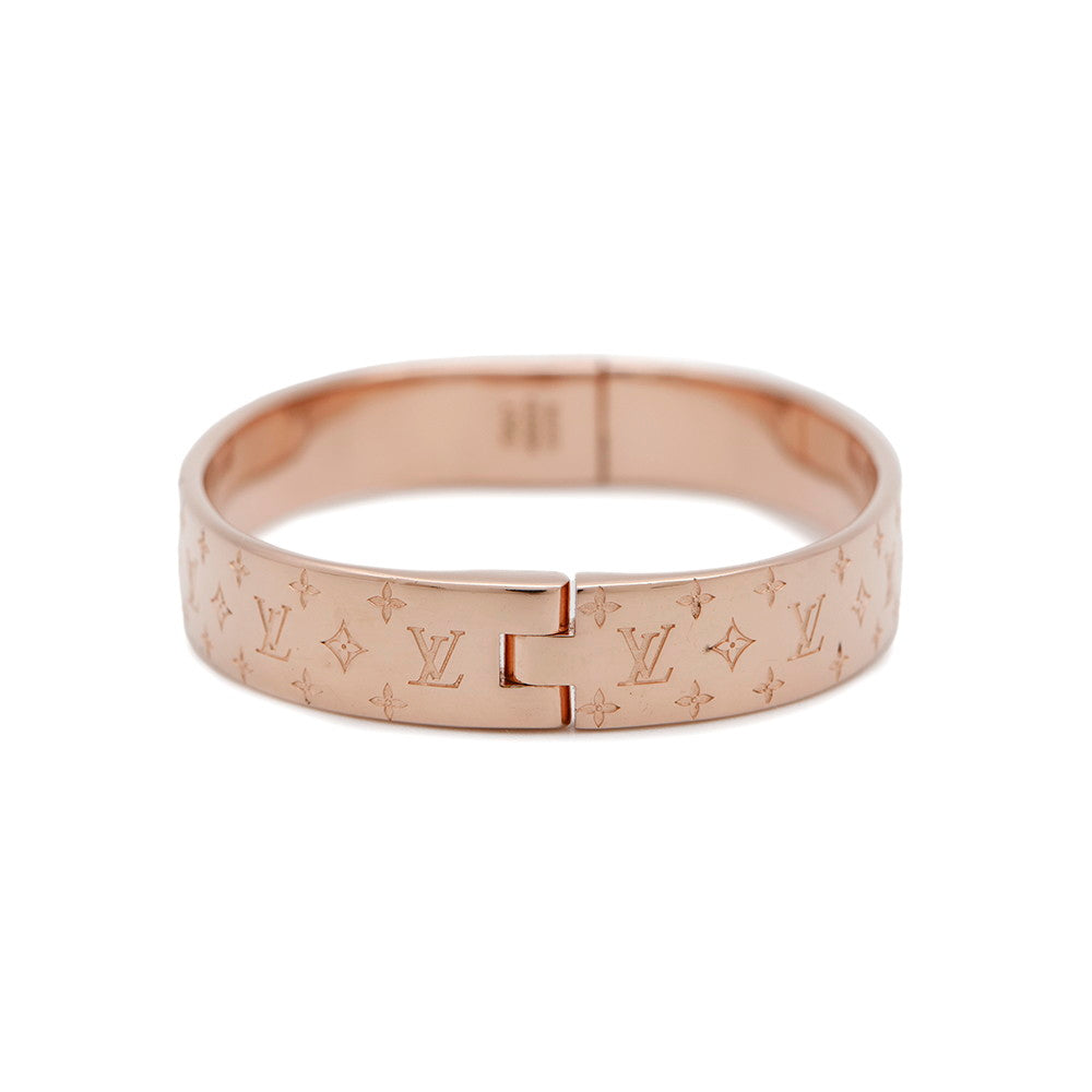 LOUIS VUITTON Cuff nanogram Size S Pink GoldM00253 Metal