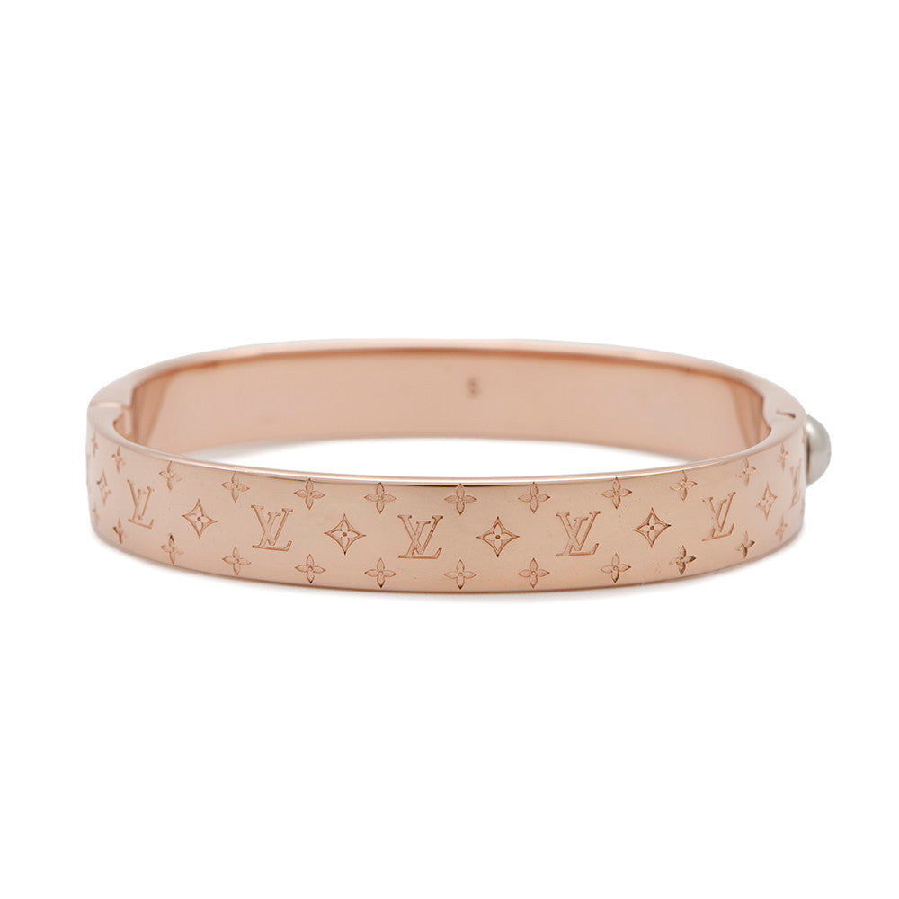 LOUIS VUITTON Cuff nanogram Size S Pink GoldM00253 Metal