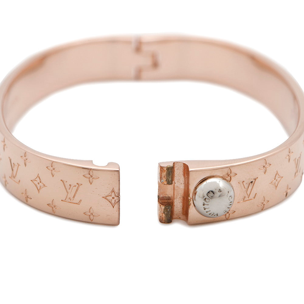LOUIS VUITTON Cuff nanogram Size S Pink GoldM00253 Metal