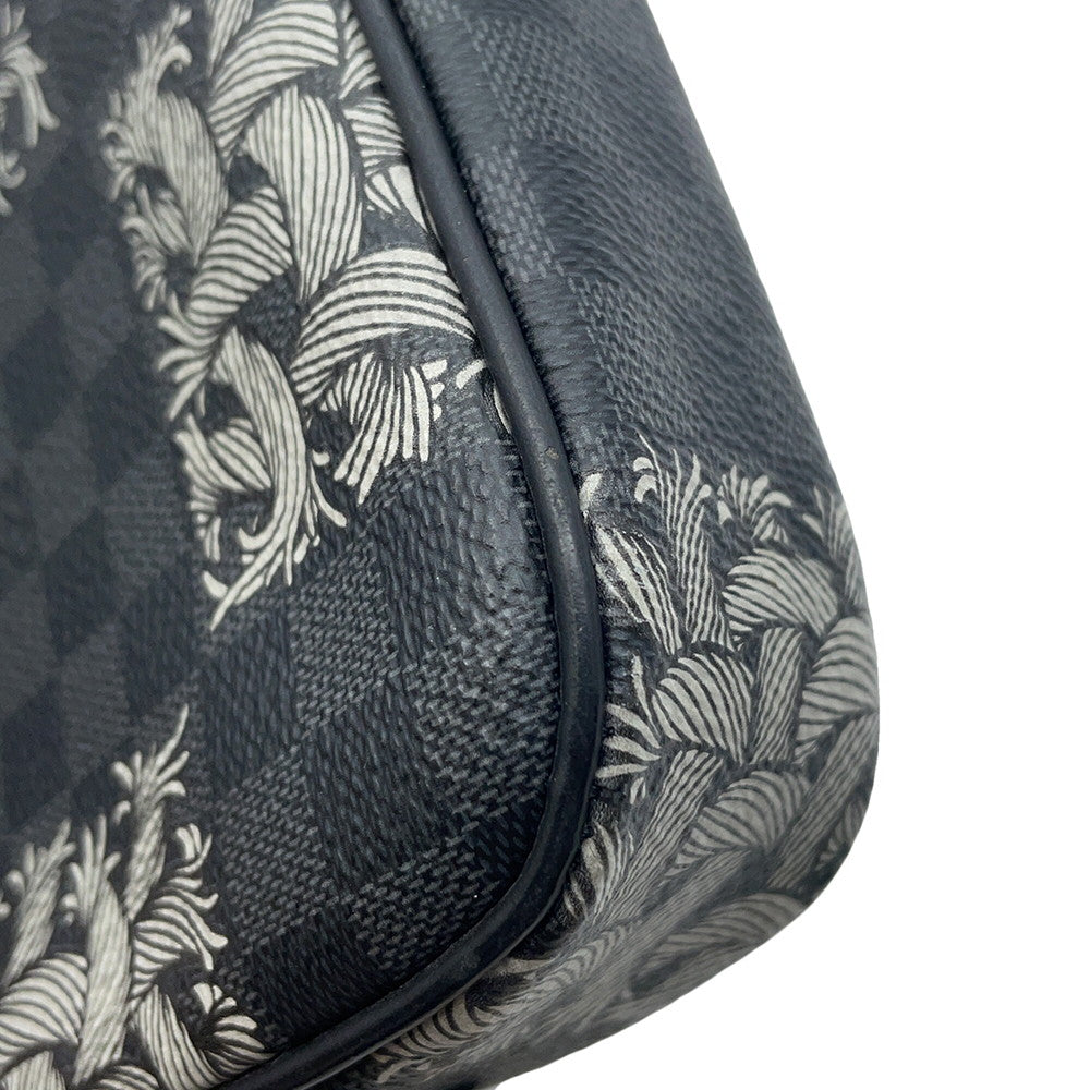 LOUIS VUITTON Pochette Volga Christopher Nemeth NoirN61228 Damier Graphite