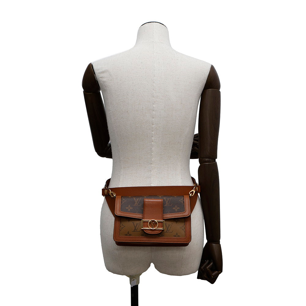 LOUIS VUITTON Bumbag・Dauphine NoirM44586 Monogram Monogram Reverse Canvas