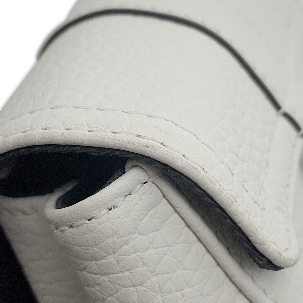 LOUIS VUITTON Christopher WhiteM58493 Taurillon Leather Size XS