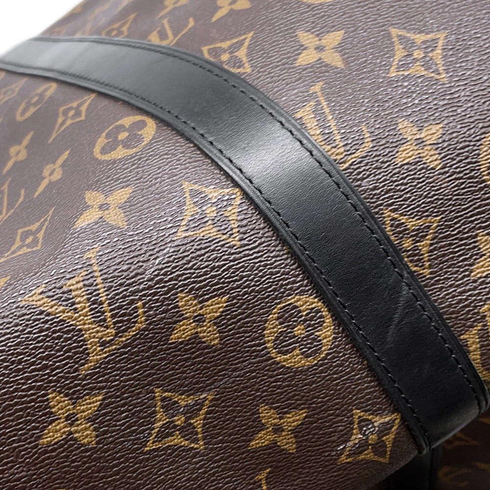 LOUIS VUITTON Keepall Bandouliere BrownM56711 Monogram Macassar Canvas Size 45