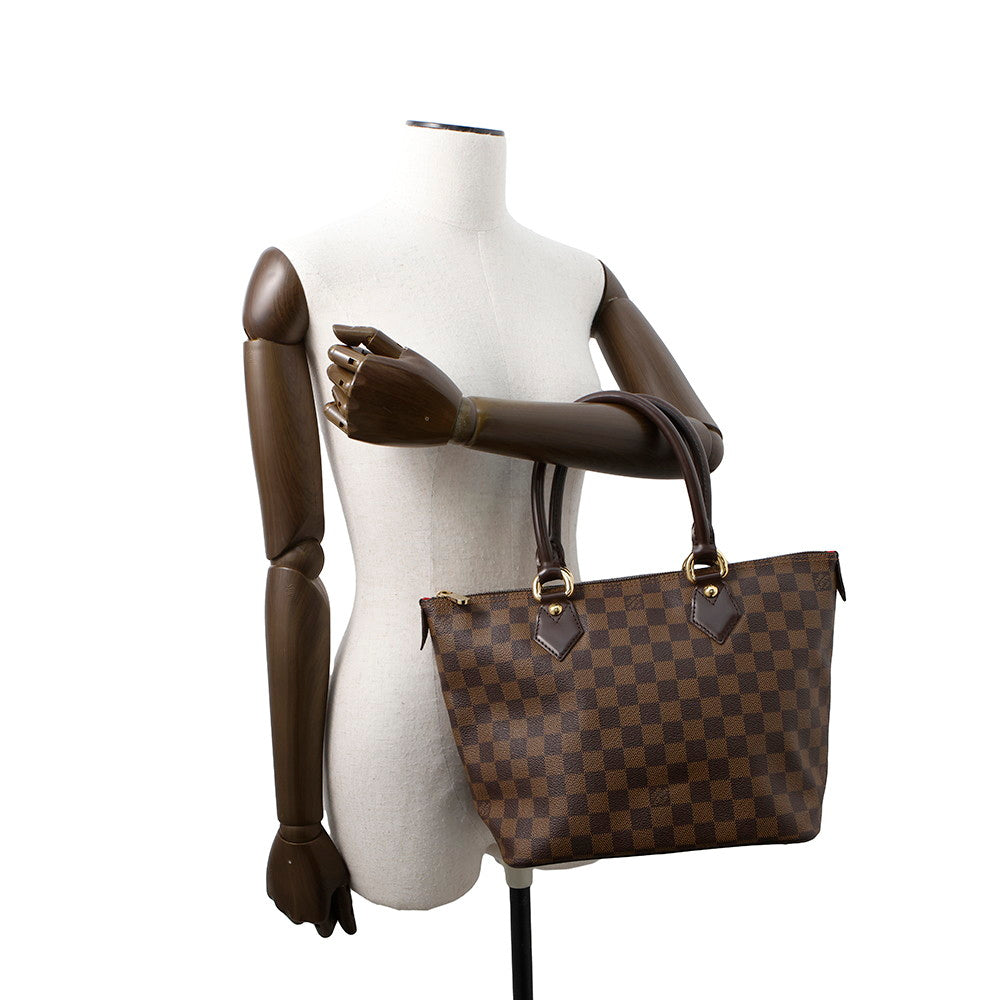 LOUIS VUITTON Saleya RedN51183 Damier Ebene Canvas Size PM