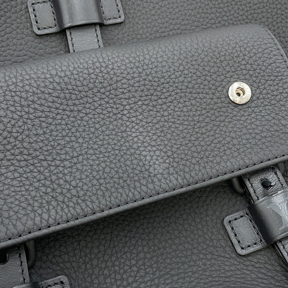 LOUIS VUITTON Christopher Slim Backpack NoirM58644 Taurillon Leather