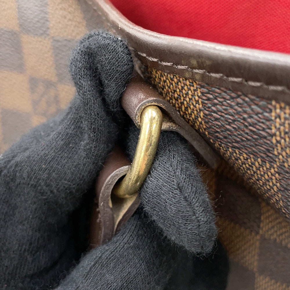 LOUIS VUITTON Batignolles Horizontal RedN48179 Damier Ebene Canvas