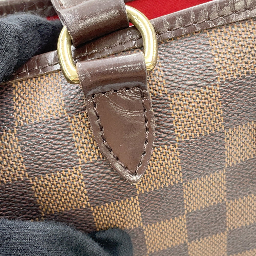 LOUIS VUITTON Batignolles Horizontal RedN48179 Damier Ebene Canvas