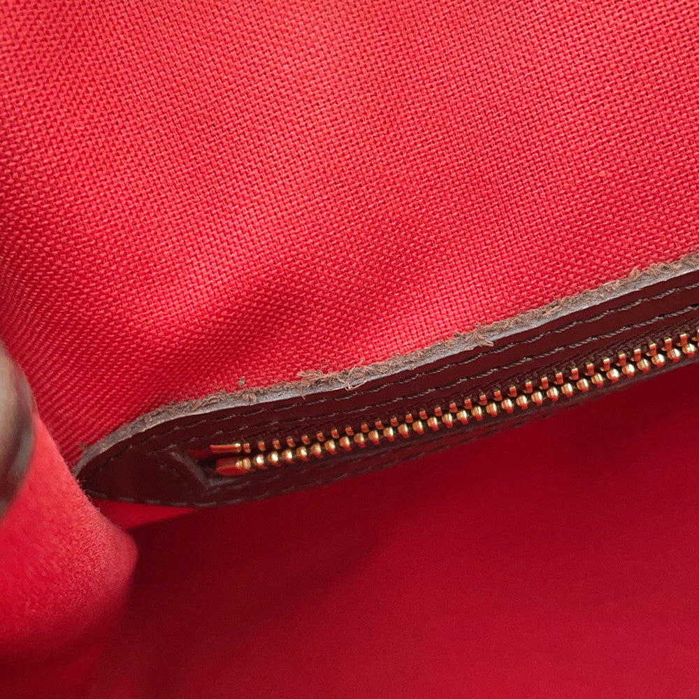 LOUIS VUITTON Batignolles Horizontal RedN48179 Damier Ebene Canvas