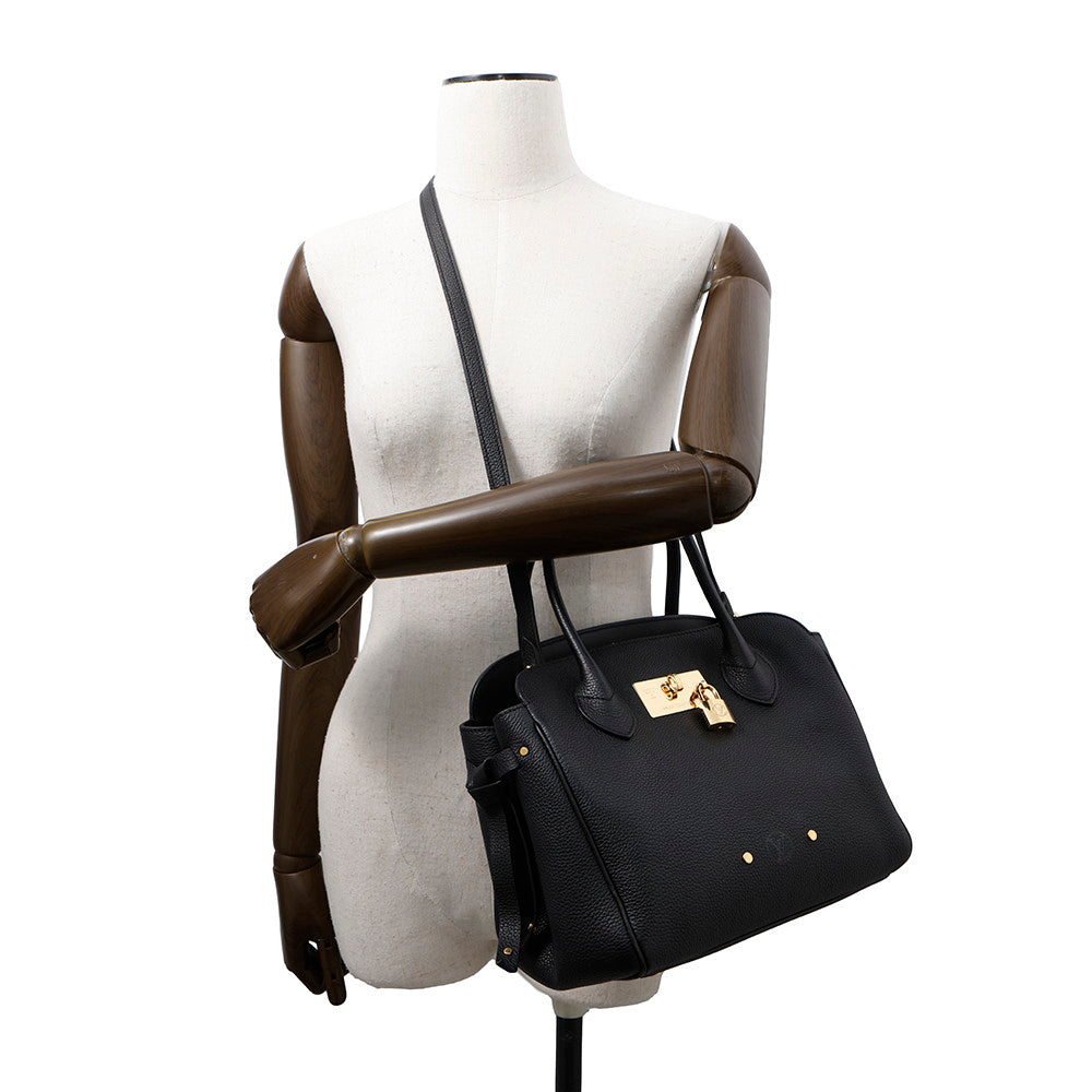 LOUIS VUITTON Milla NoirM54346 Calf Leather Size PM