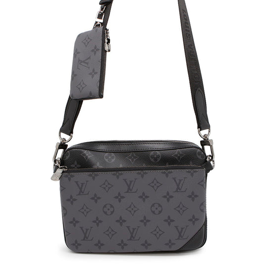 LOUIS VUITTON Trio Messenger NoirM69443 Monogram Eclipse Monogram Eclipse Reverse