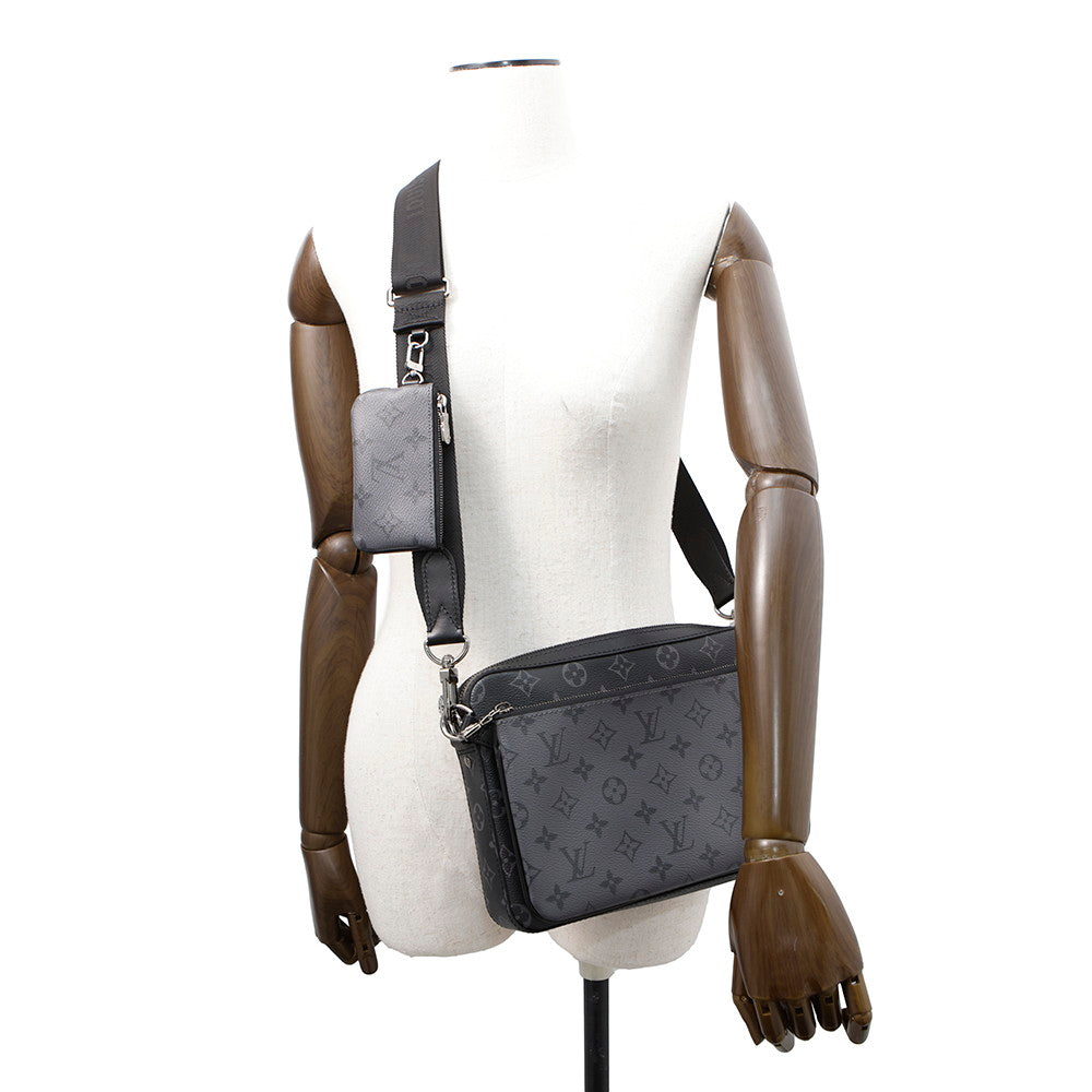 LOUIS VUITTON Trio Messenger NoirM69443 Monogram Eclipse Monogram Eclipse Reverse