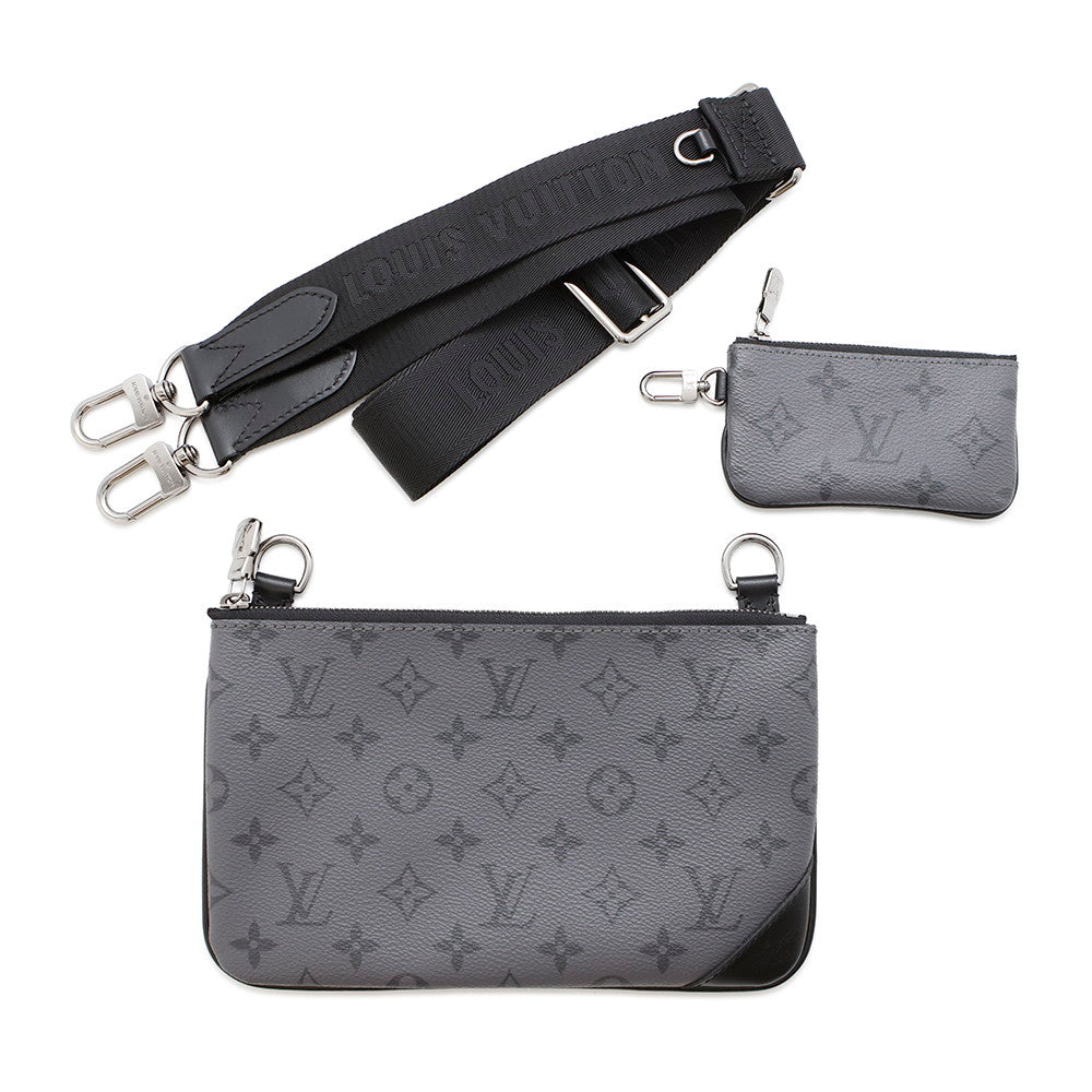 LOUIS VUITTON Trio Messenger NoirM69443 Monogram Eclipse Monogram Eclipse Reverse