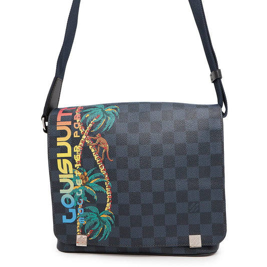 LOUIS VUITTON District NoirN50005 Damier Cobalt Canvas Size PM