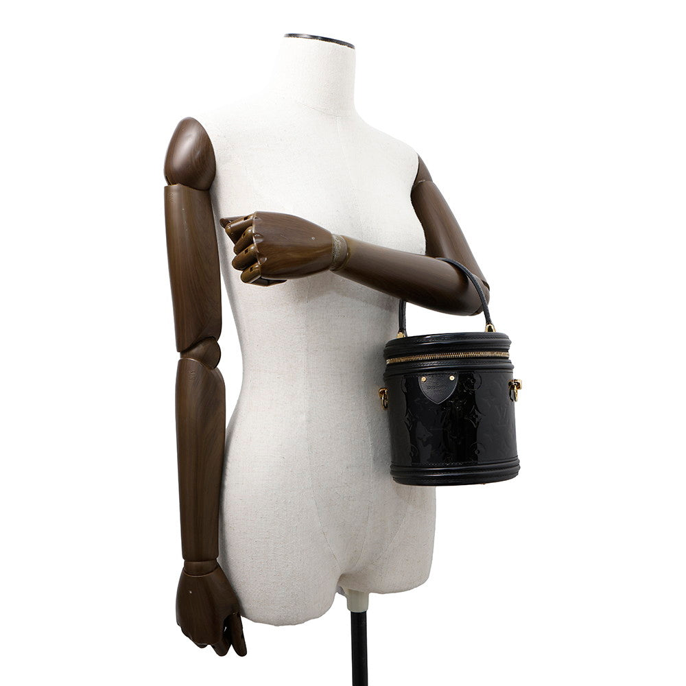 LOUIS VUITTON Cannes NoirM53997 Monogram Vernis Leather Size PM