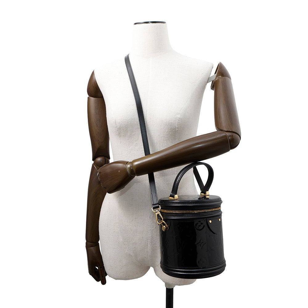 LOUIS VUITTON Cannes NoirM53997 Monogram Vernis Leather Size PM