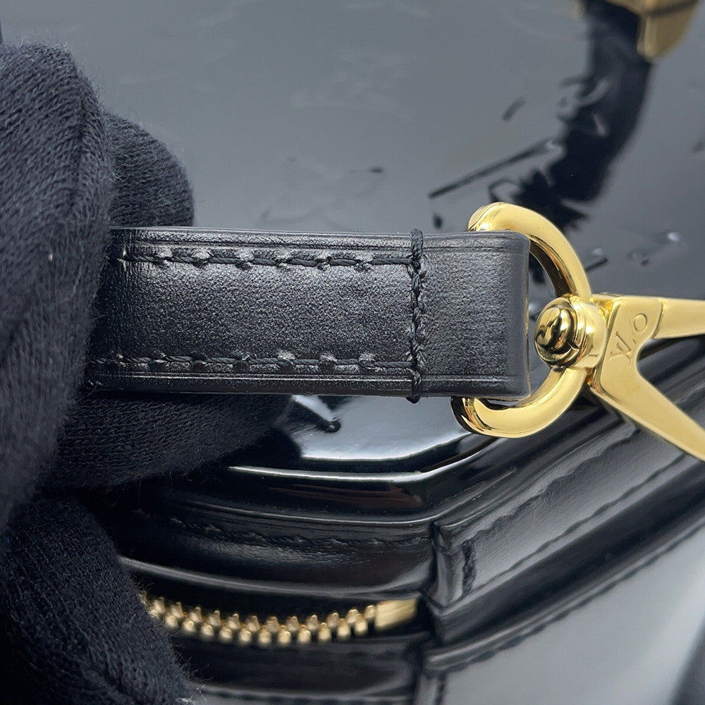 LOUIS VUITTON Cannes NoirM53997 Monogram Vernis Leather Size PM