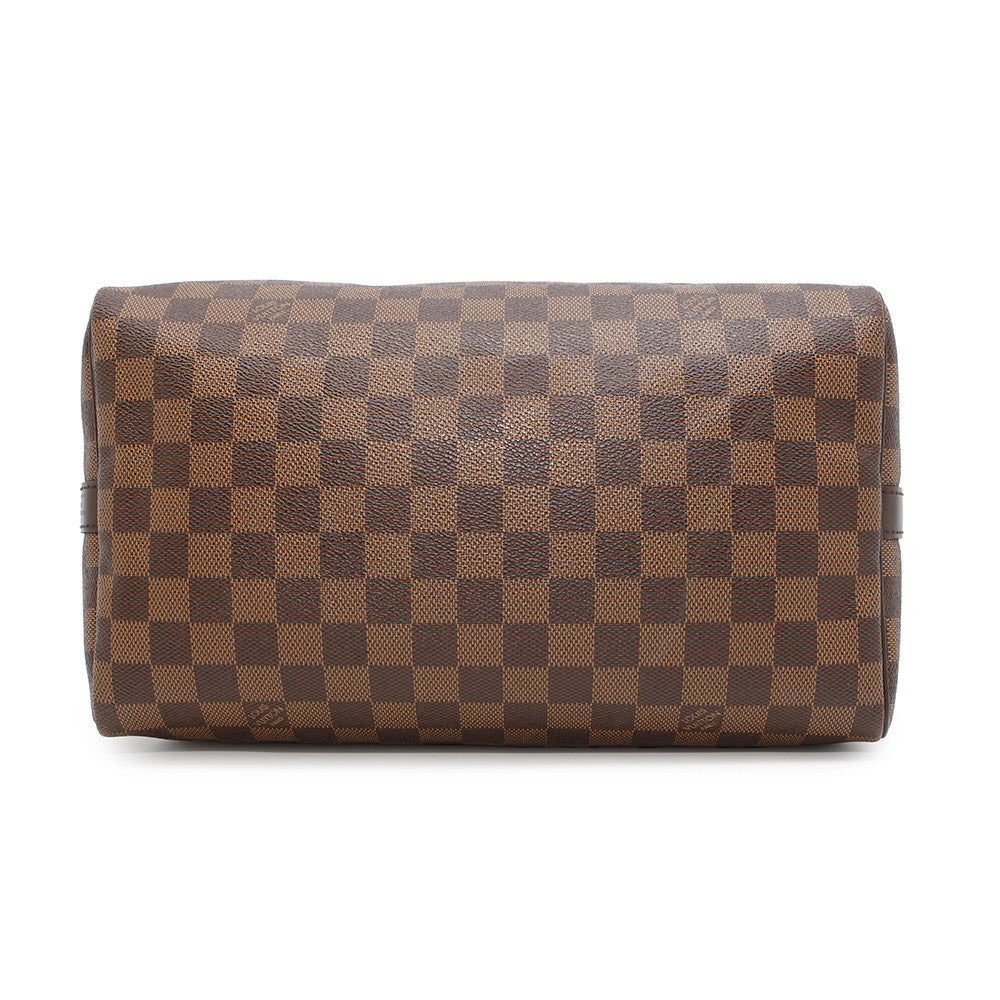 LOUIS VUITTON Speedy Bandouliere RedN40060 Damier Ebene Canvas Size 30