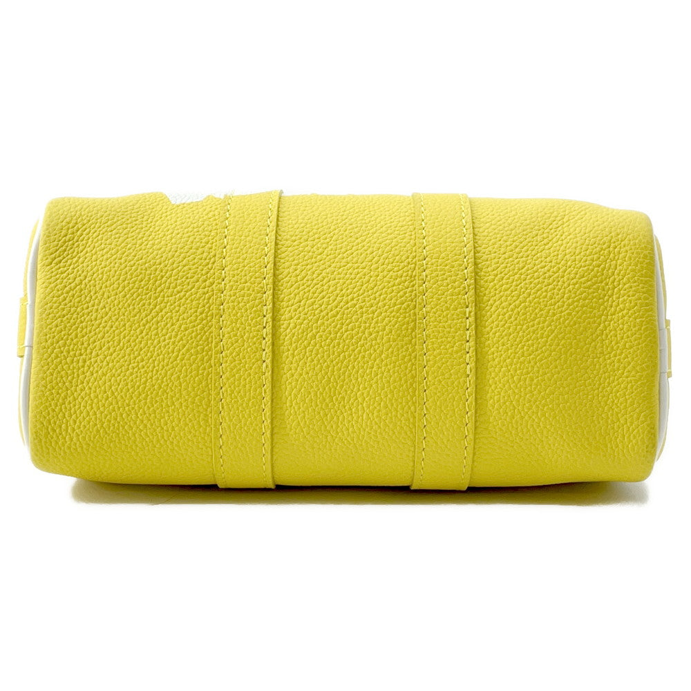 LOUIS VUITTON Keepall Yellow/WhiteM80842 Taurillon Leather Size XS