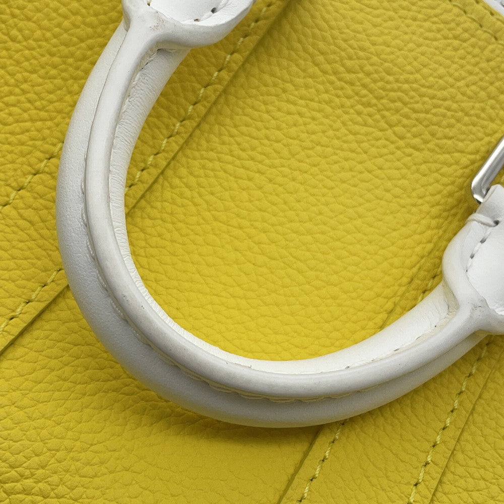 LOUIS VUITTON Keepall Yellow/WhiteM80842 Taurillon Leather Size XS